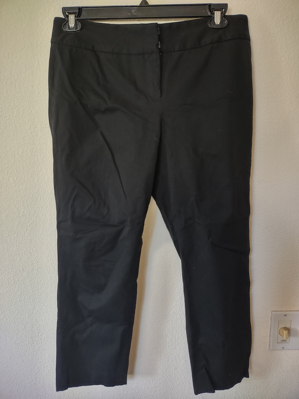 Elliott Lauren Black Cropped Pull-On Ankle Pants